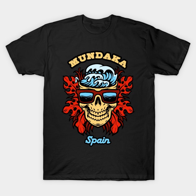 Mundaka surf beach T-Shirt by LiquidLine